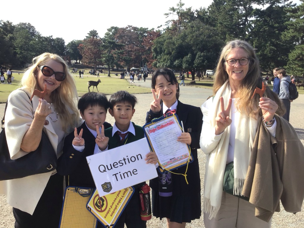 英語での交流の様子